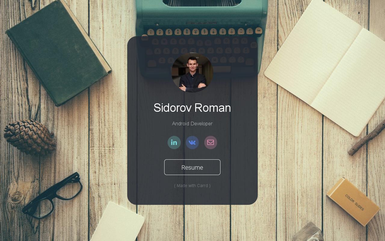 Carrd profile picture for @roman